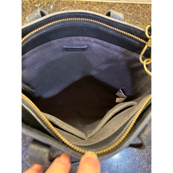 SOLD OUT Madewell The Transport Crossbody Black Leather Like New - Picture 9 of 12
